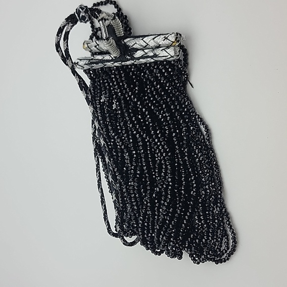 815.00 Cts Natural 20 Strand Black Spinel Faceted Gemstone Beaded Necklace - Picture 11 of 12